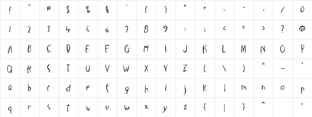 CK Cat Fight Regular  glyph index