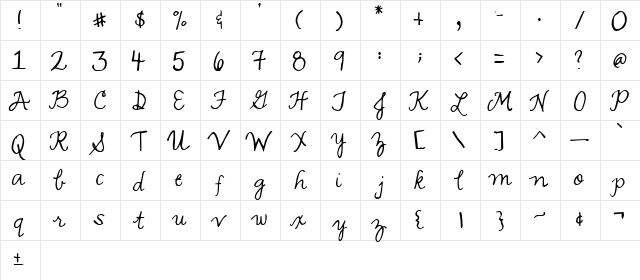2Peas Angelic Regular  glyph index