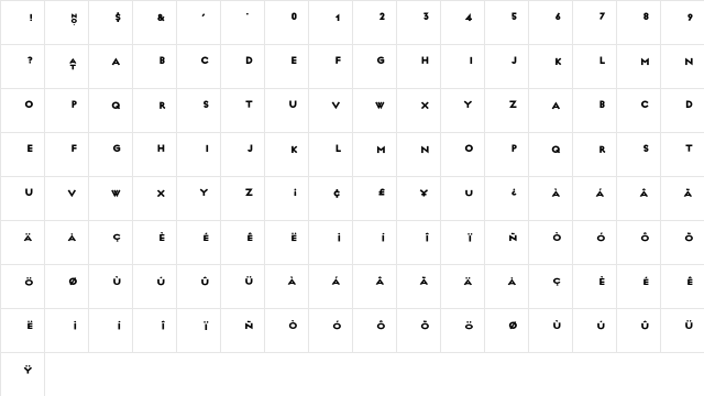 Identification 05C  glyph index
