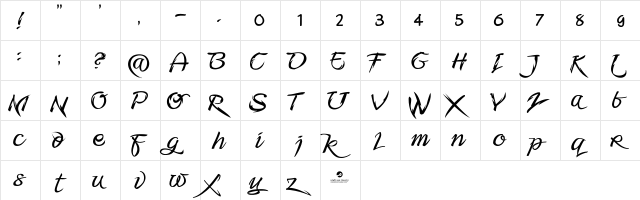 Fmiring Campotype One Regular  glyph index