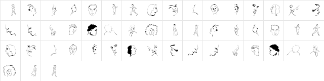 WacoFaces Regular  glyph index