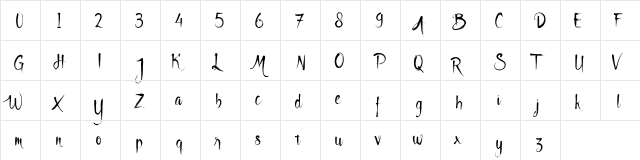 Godfeem Regular  glyph index