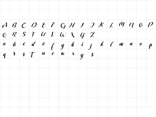 Freesia Flower Regular  glyph index