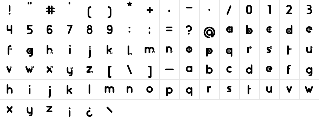 artifice.rs Regular  glyph index