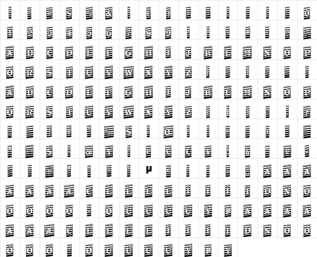 a_TrianglerCmMrUp Regular  glyph index