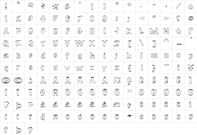 FZ HAND 14 HOLLOW EX Normal  glyph index
