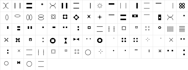 LTModulo Medium  glyph index