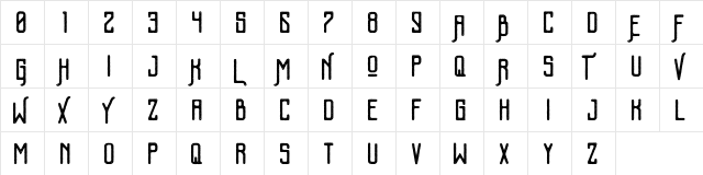 Kalemun Rough Free Regular  glyph index