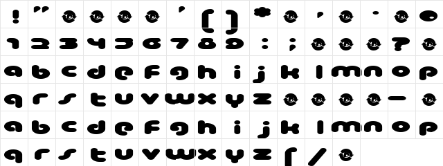 Spot Regular  glyph index