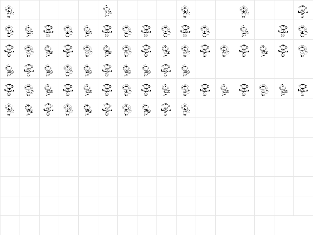 mi3 Font Regular  glyph index