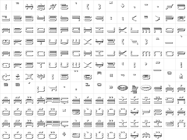 QuickStrike Shadow Shadow  glyph index