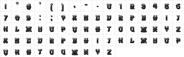 Dasvidaniya Gradient Regular  glyph index