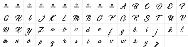 Bikinis Personal Use Regular  glyph index