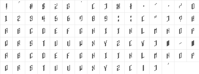H.I.B. Cell Plain  glyph index