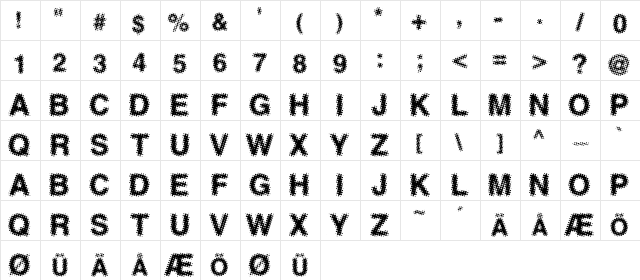 AntFarm GoneCamping  glyph index