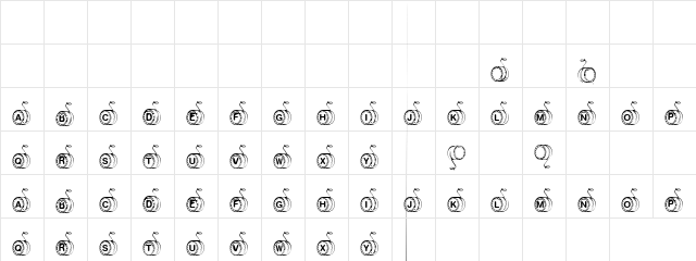 Band Baja Regular  glyph index