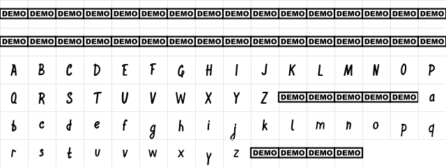 Winflo Regular  glyph index
