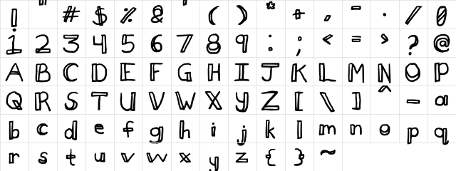 Phoenix Blocks Regular  glyph index