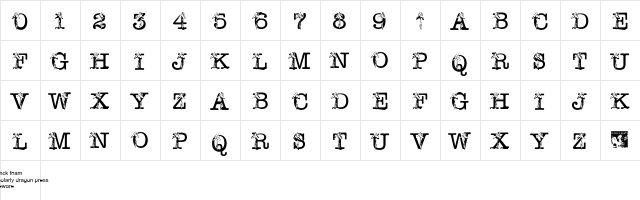 pf_iris Regular  glyph index