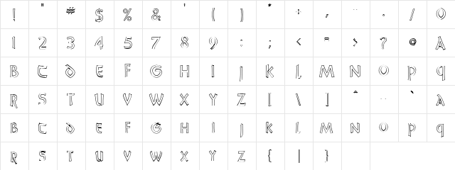 Player 1 Normal  glyph index