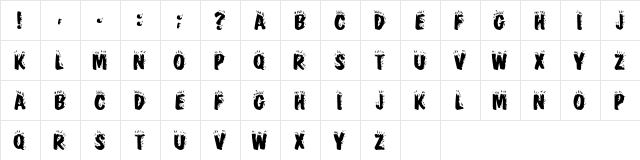 Crackling Fire  glyph index