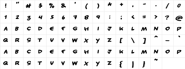 Halogen Regular  glyph index