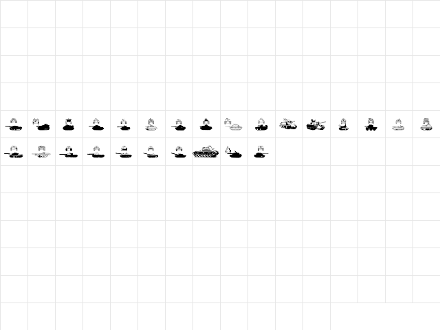 AFV2 Regular  glyph index