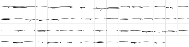 Taylor Hand Swash PERSONAL USE Regular  glyph index