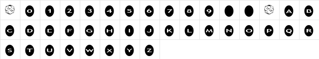 AlphaShapes ovals Normal  glyph index