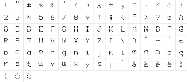Ordre de Depart Regular  glyph index