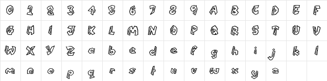 QUARANTINE festival (PERSONAL U Regular  glyph index