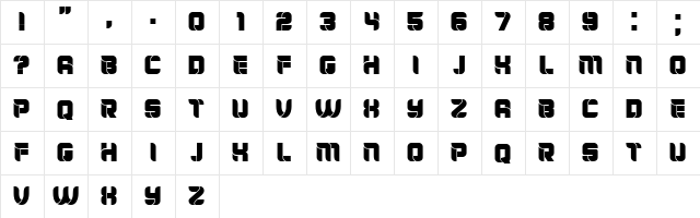 Mayor Regular  glyph index