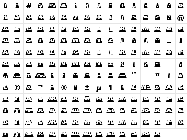 a_GroticTitulCmSwHv Regular  glyph index