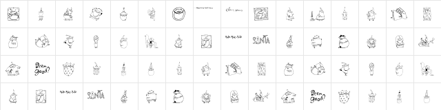 2Peas DW Santa Regular  glyph index