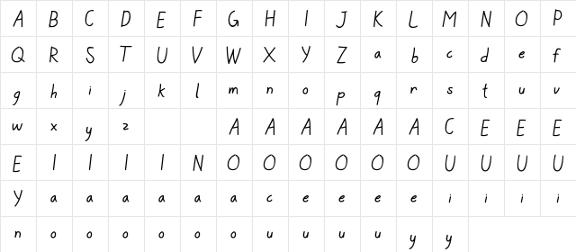 BelagianaFlowersDEMO Sans Regular  glyph index
