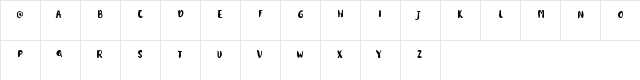 kitadari_Personal_use Regular  glyph index