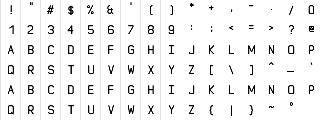 MoonGloss Display Thick 900  glyph index