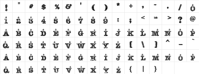 Clipz Birthday Regular  glyph index