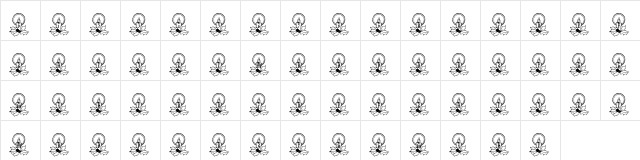 pf_xmascandle2 Regular  glyph index