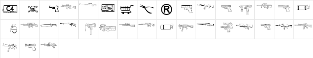 cs Regular  glyph index