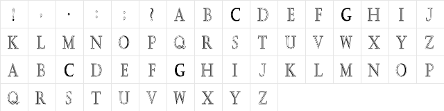 KastellarHC Regular  glyph index