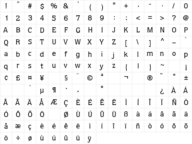 Doors Normal  glyph index