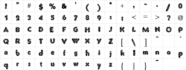 Fencing Tight Regular  glyph index