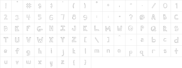 Fh_Ugly Regular  glyph index