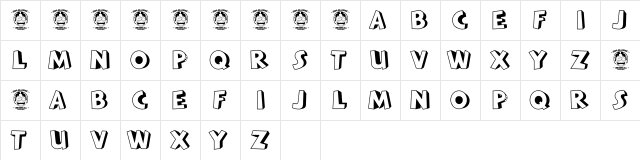BATAVIA KOTA Regular  glyph index