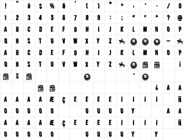 La Costa Dorada is Spain Regular  glyph index