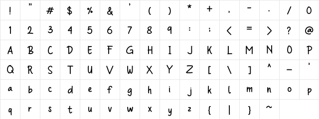Qolak Pisank Pisank  glyph index
