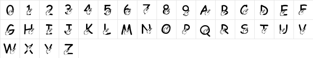 New Regular  glyph index