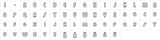 Feuerfeste Outline Normal  glyph index