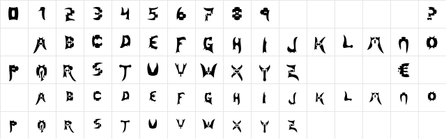 Play Cards Regular  glyph index